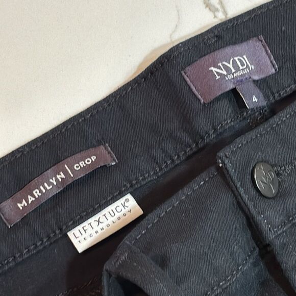 NYDJ | Marilyn Crop Black Denim Summer Capris JEAN - Picture 11 of 12